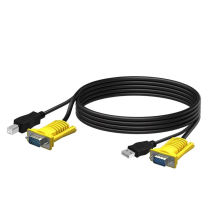 Maxtor USBKVM cable hanging head cable double parallel KVM switch controller connection cable 1 5 meters 3 meters 801UK black