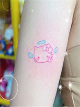 Color overbearing Katie cat tattooed with waterproof female persistent cute cartoon collarbone arm sexy advanced sensary tattoo