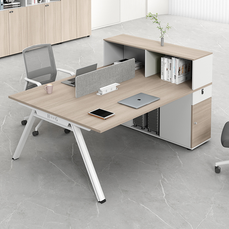 Staff Desk Staff Workstation 2/4/6/Four-Person Double Sitting Financial Screen Office Desk and Chair Combination