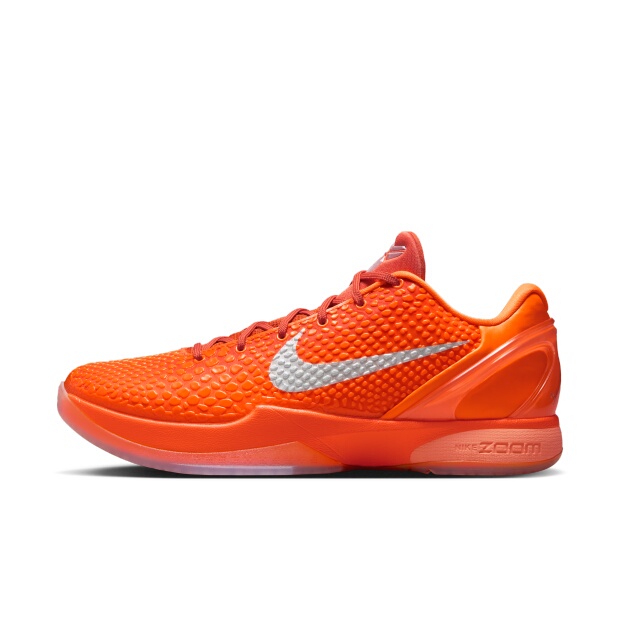 Xhh Nike Kobe 6 Kobe Zk6 Orange and Silver Low-Top Practical Basketball Shoes for Men Ih1871-800