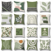 45x45cm Green Plant Sofa Cushion Comfortable Pillowcase Cush