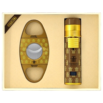 Reproduction of six major Cuban brands cigar tool set cigar scissors windproof lighter gift box