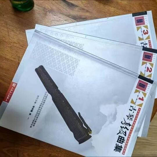 古琴考级曲集12 3册初中高级民族乐器曲谱基础练习曲教程教材书籍