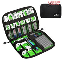 Cable Organizer Storage Bag System Kit Case USB Data Cable E