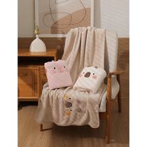 Capybara Capybara Coral Velvet Bath Towel Dormitory Wash Thick Towel Wrap Absorbent Bath Towel Home Bath Towel