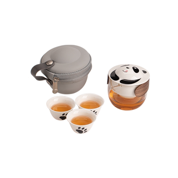 Chinese-style panda outdoor portable travel tea set