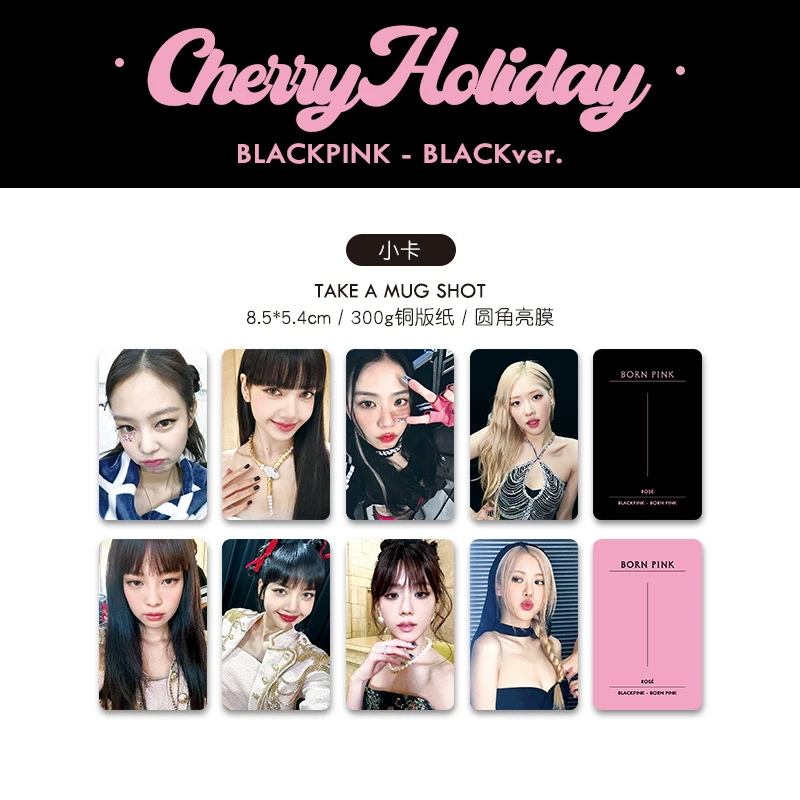 BLACKPINK [Cherry Holiday] Возвращение к памятному набору маленькая карта Ming открытка брелок карта Книга Бой карта коробка
