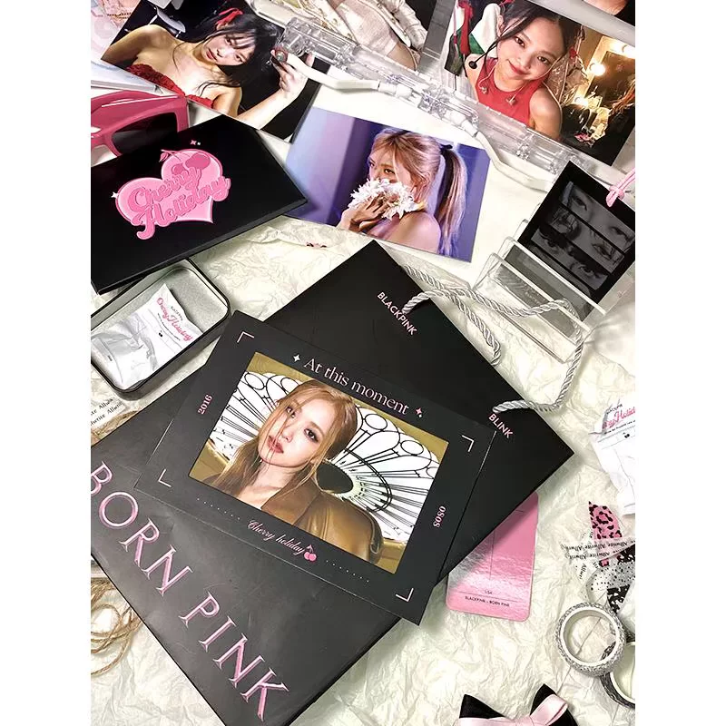 BLACKPINK [Cherry Holiday] Возвращение к памятному набору маленькая карта Ming открытка брелок карта Книга Бой карта коробка