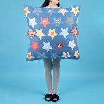 Extra large pillow case square sofa cushion living room bedside large backrest home pillow 80 waist pillow 60 custom-made