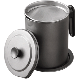 【柏康】新款不锈钢过滤油储油壶1.4L