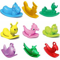 Kindergarten indoor and outdoor home rocking horse for children and babies outdoor sports thickened toys plastic rocking chair gifts