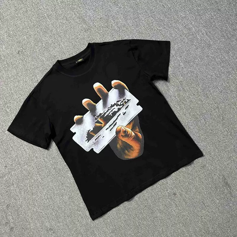 Judas Priest Judah Saint Band Surrounding American Street Hip Hop Heavy Metal Retro Short-sleeved T-shirt