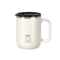 Advertising can be customized LOGO mug with lid spoon engraved company anniversary gift cup opening promotion cup