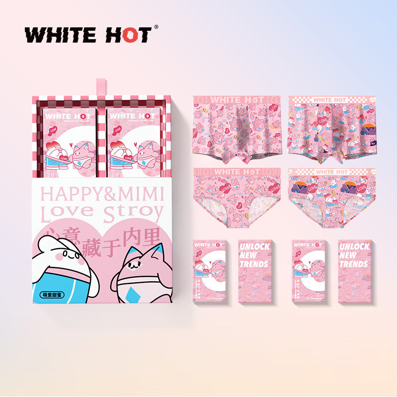 Подарочная коробка для нижнего белья WHITEHOT Hunk Barbie pink couple для мальчиков и девочек из чистого хлопка, подарок на день рождения для мальчиков и девочек