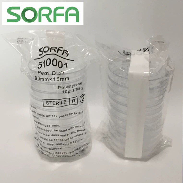 SORFA硕华90mm一次性细菌塑料培养皿510001灭菌300个 Petri Dish