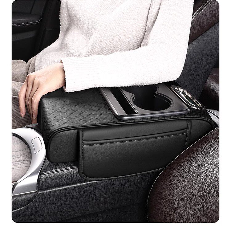 Car Armrest Box Heightening Pad Multifunctional Car Tissue Box Central Armrest Box Storage Water Cup Holder Wholesale