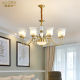 American-Style Retro Living Room Lamp, High-End and Elegant Villa Lobby Chandelier, French-Style Light Luxury Bedroom Lamp, Designer Dining Room Lamp