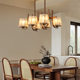 American Retro Living Room Main Light, French-Style Elegant Home Crystal Chandelier, High-End Melard Bedroom and Dining Room Lighting Fixtures