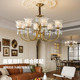 American Retro Living Room Chandelier, French-Style All-Copper Light Luxury High-End Bedroom Lamp, Designer Dining Room Lamp, 2026 New Model