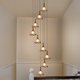 French-Style Staircase Light, Long Pendant Light, American Retro Designer Staircase Light, Melard Rotating Villa Mid-Century Style Light