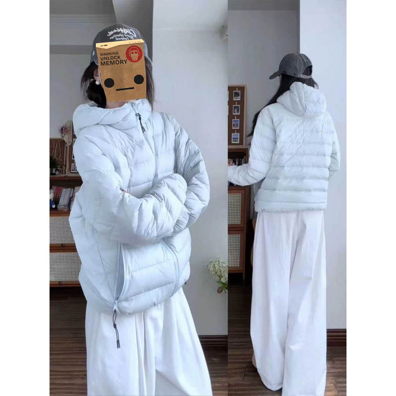 Blue down Jacket for Women, Winter 2026 New Model, Lightweight and Stylish Winter Coat with Inner Lining