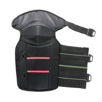 Winter warm knee pads for outdoor riding motorcycles PU leather cold-proof electric vehicle knee pads thickened and lengthened leather leg pads