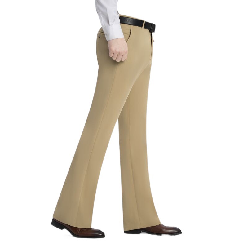 2026 Spring and Autumn New Wide-Leg Pants Men's Draped Flared Pants Business Casual Non-Iron Dress Pants Men's Straight-Leg Pants