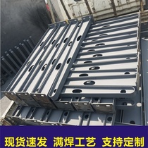 Fully welded awning steel beams corbel brackets custom I-shaped steel structure rain awnings stainless steel glass awning beams