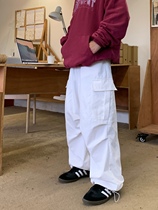 Ideality store Japanese retro basic paratrooper overalls loose casual vintage versatile trendy