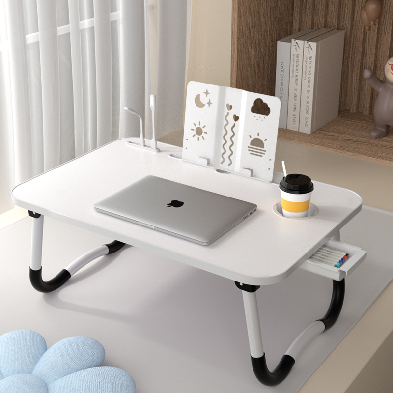 Foldable Bed Table for Lazy People, Adjustable for Bay Windows, Suitable for College Dormitory Lower Bunk, for Studying and Doing Homework, Computer Desk Foldable Bed Table for Lazy People, Adjustable for Bay Windows, Suitable for College Dormitory Lower Bunk, for Studying and Doing Homework, Computer Desk