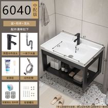 Wash Hands Table Home Mini Toilet Small Family Type Pool Wall-mounted Simple Basin Balcony Ceramic Washbasin Cabinet Composition