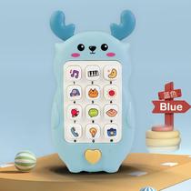 Music-11 Girls 2 Nibble Little Girls Early Education Multifunctional Bite 0 Kids Mobile Phone Children 12 Bite Toy-Baby