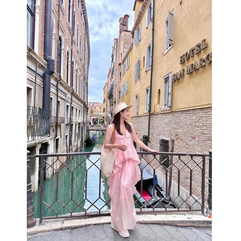 French-Style Suspender Dress, Holiday Wear, Short Skirt, Long Dress, Dress Suitable for Taking Photos at the Beach, Women's Beach Dress