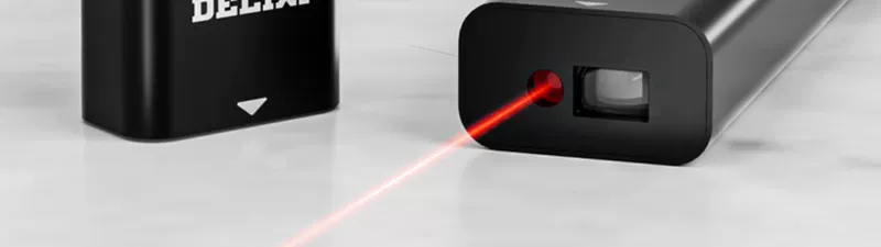 Delixi laser thiết bị tìm tầm hồng ngoại đo thước điện tử cầm tay có độ chính xác cao phòng đo hiện vật ngang đường chéo