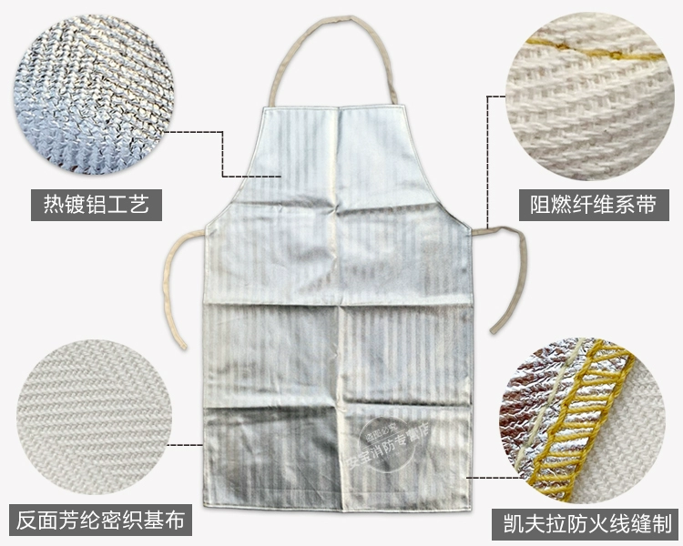 Tạp dề cách nhiệt 1000 độ, chịu nhiệt độ cao, chống bỏng, chống cháy, chống bức xạ nhiệt, tạp dề lá nhôm, quần áo cách nhiệt, miễn phí vận chuyển áo bảo hộ có quạt gió