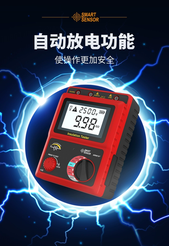 Máy đo điện trở cách điện Xima máy lắc 1000v megger 500V kỹ thuật số thợ điện máy đo điện trở cách điện 2500V