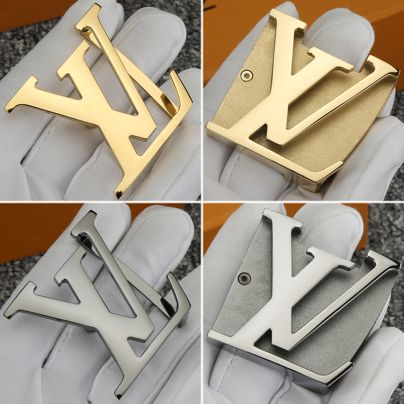 Original Metal Belt Buckle for Men and Women, Solid Pure Copper, Non-Fading, Suitable for Lv Replacement Belt Repair Parts