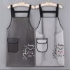 Kitchen Cooking Apron Sleeveless Waterproof Apron Catering Aquatic Products Pet Shop Translucent Tpu No-Wash Work Clothes