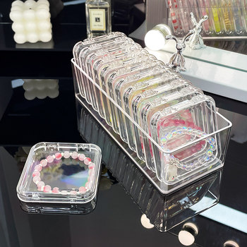 Anti-oxidation jewelry box portable transparent acrylic