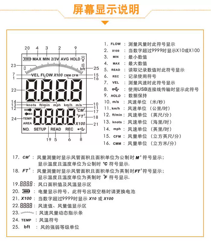 Xima cầm tay máy đo gió có độ chính xác cao cánh quạt kỹ thuật số thể tích không khí máy đo gió máy đo gió nhiệt dụng cụ đo