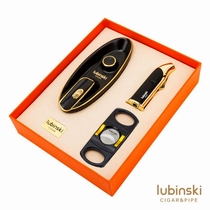 Cigar set tool three-piece set cigar cutter lighter ashtray gift special scissors lighter ashtray