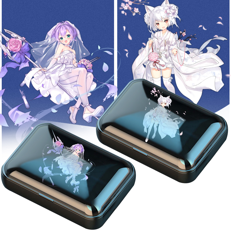 Azur Lane Merchandise: Raffy Enterprise, Hood, Glory, Atago, Kaohsiung, Unicorn, Vampire Wireless Bluetooth Headphones