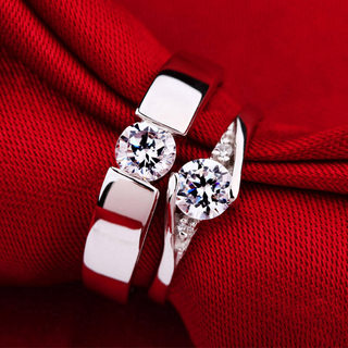 Dafu Jewelry PT950 platinum diamond ring, diamond ring, couple ring, male and female pair, platinum wedding ring