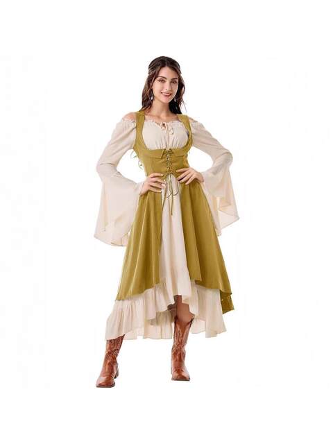 Clothing Export Retro Dress Court Medieval Long Dress Role-Playing Period