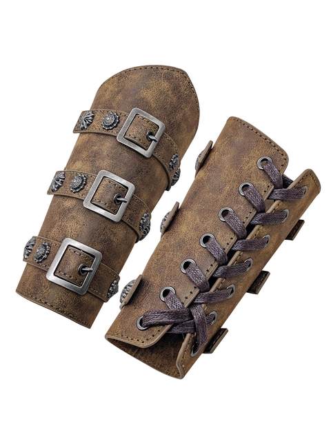 Men's and Women's Ebay Hot-Selling European Medieval Retro Knight Wristbands Cosplay Stage Costume Props Wristbands