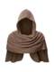 Medieval Hooded Shawl Scarf Renaissance Viking Hooded Shawl Stage Performance Cosplay Costume