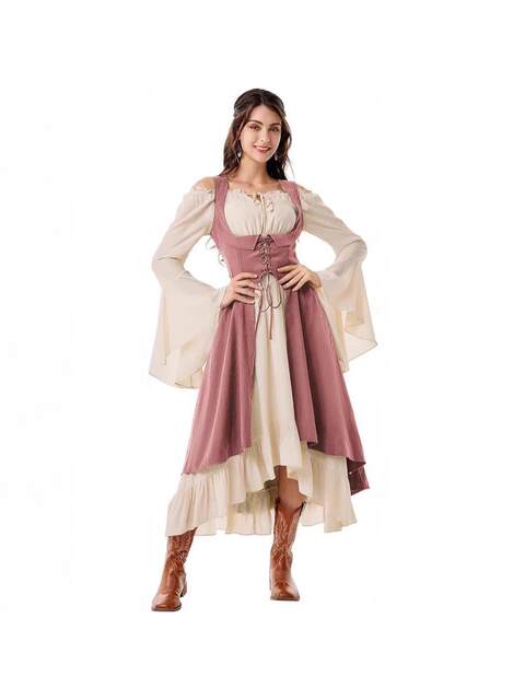 Clothing Export Retro Dress Court Medieval Long Dress Role-Playing Period