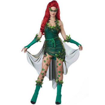 Halloween Wizard of oz Leaf Green Tree Spirit Forest Themed Party Elf Flower Fairy Demon Poison Vine Costume