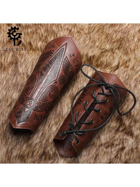 Hot Selling Medieval Retro Embossed Wrist Guards Cosplay Stage Props Knight Hand Guards Clothing Accessories