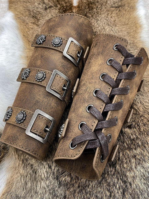 Men's and Women's Ebay Hot-Selling European Medieval Retro Knight Wristbands Cosplay Stage Costume Props Wristbands